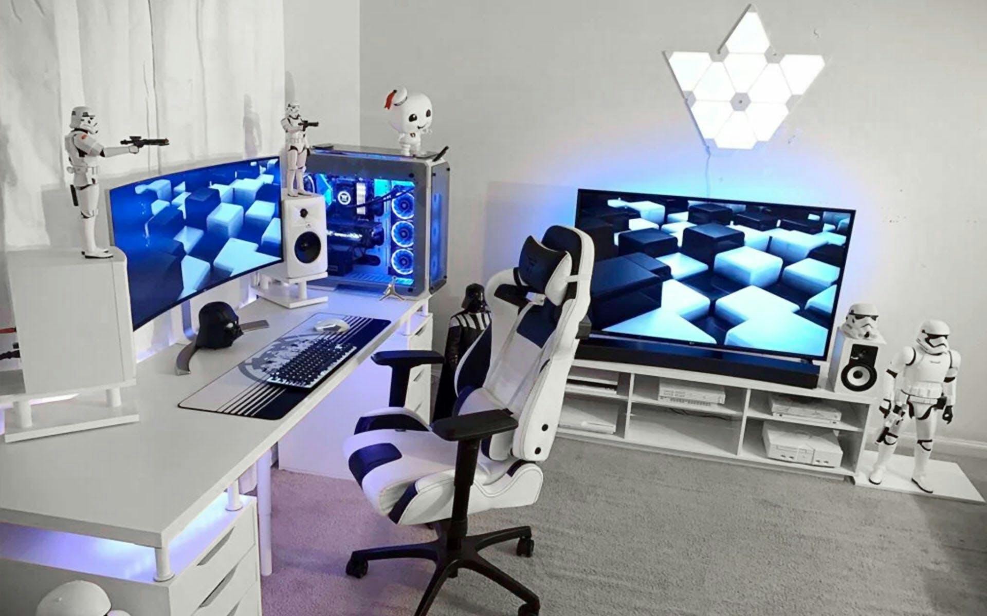 PC Gaming Zimmer im Star Wars Theme | Credit: Reddit u/playyboxx