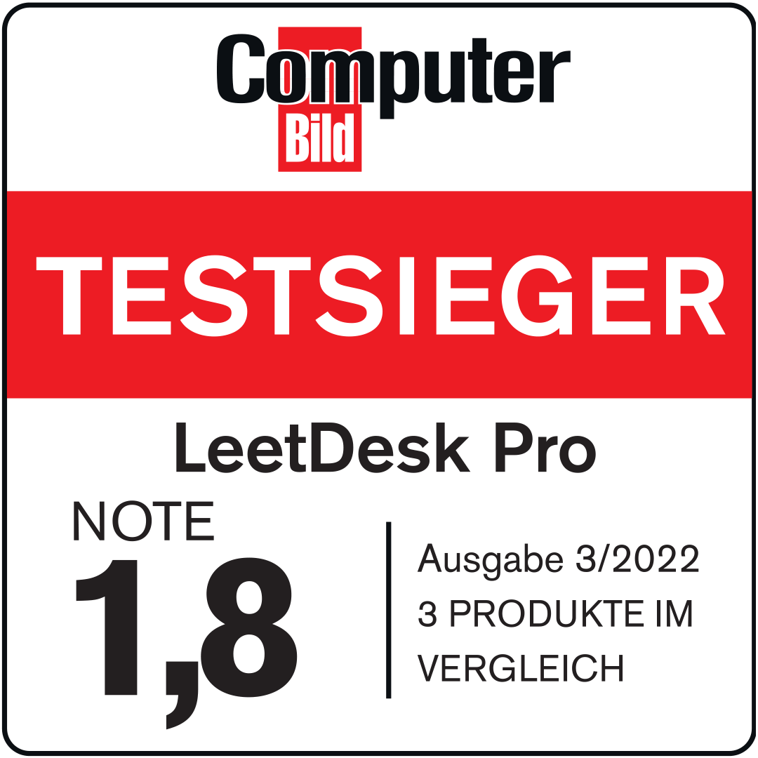 LeetDesk gaming desk is best in class at Computer Bild