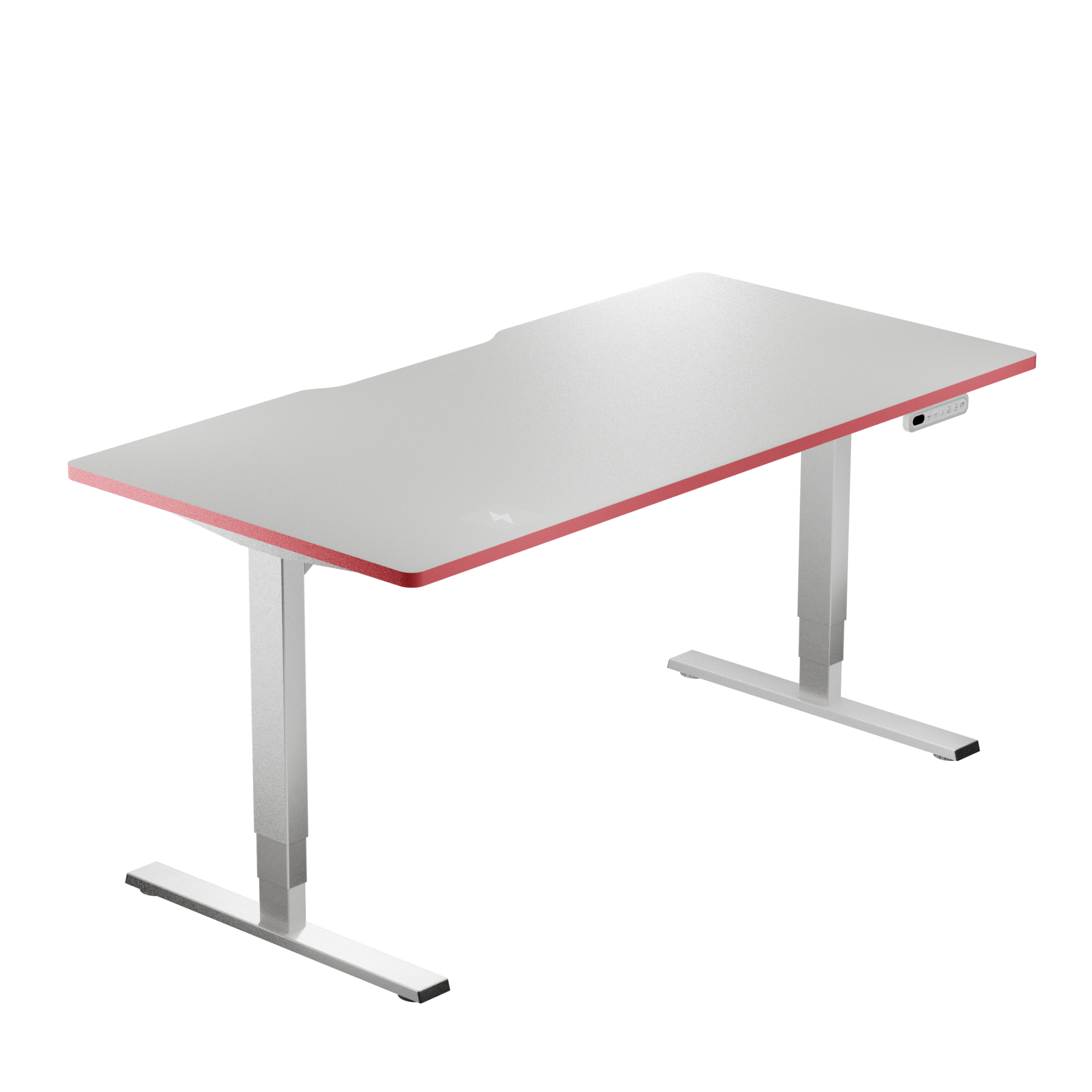 LeetDesk Light Classic - Standing Gaming Desk in White