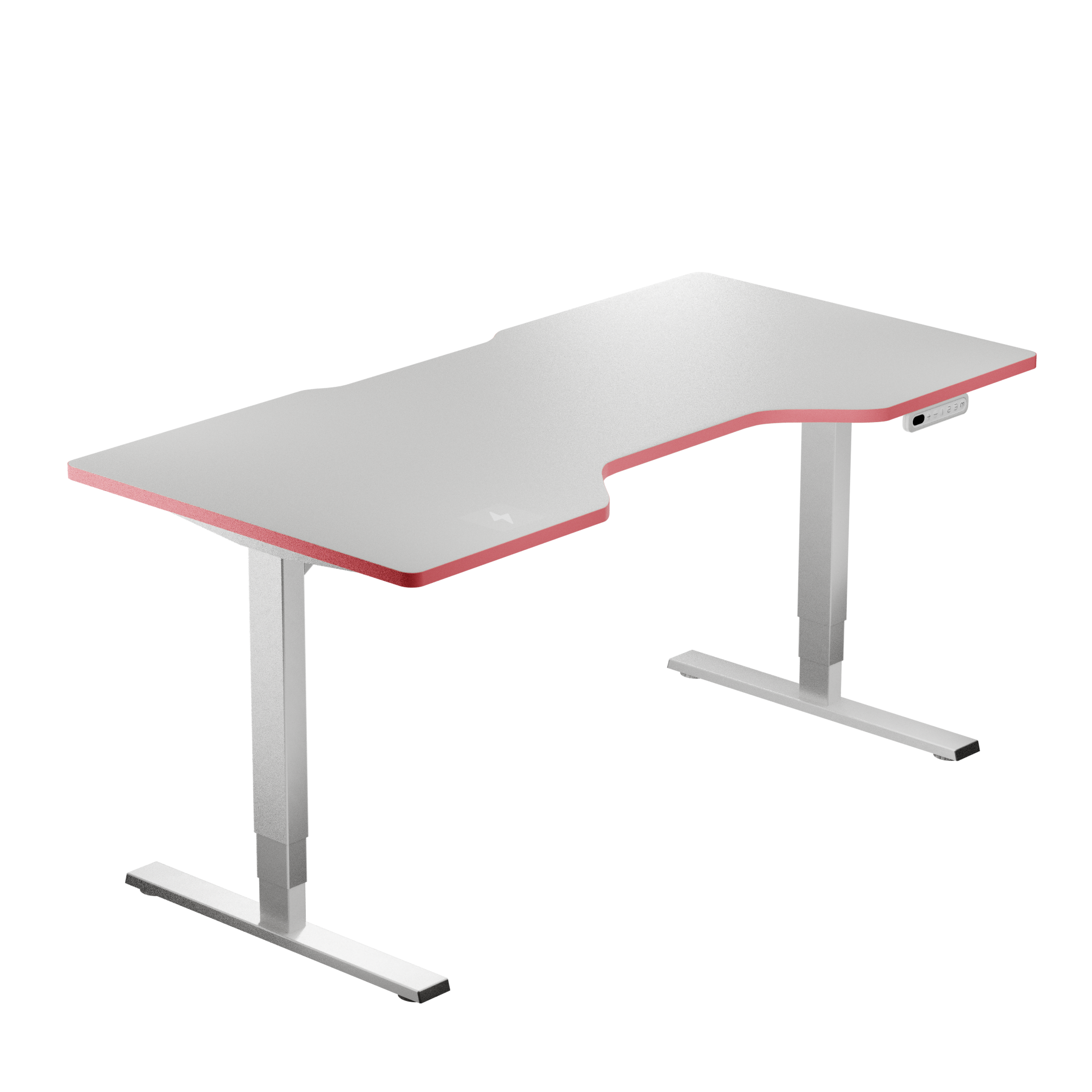 LeetDesk Light Pro - Standing Gaming Desk in White